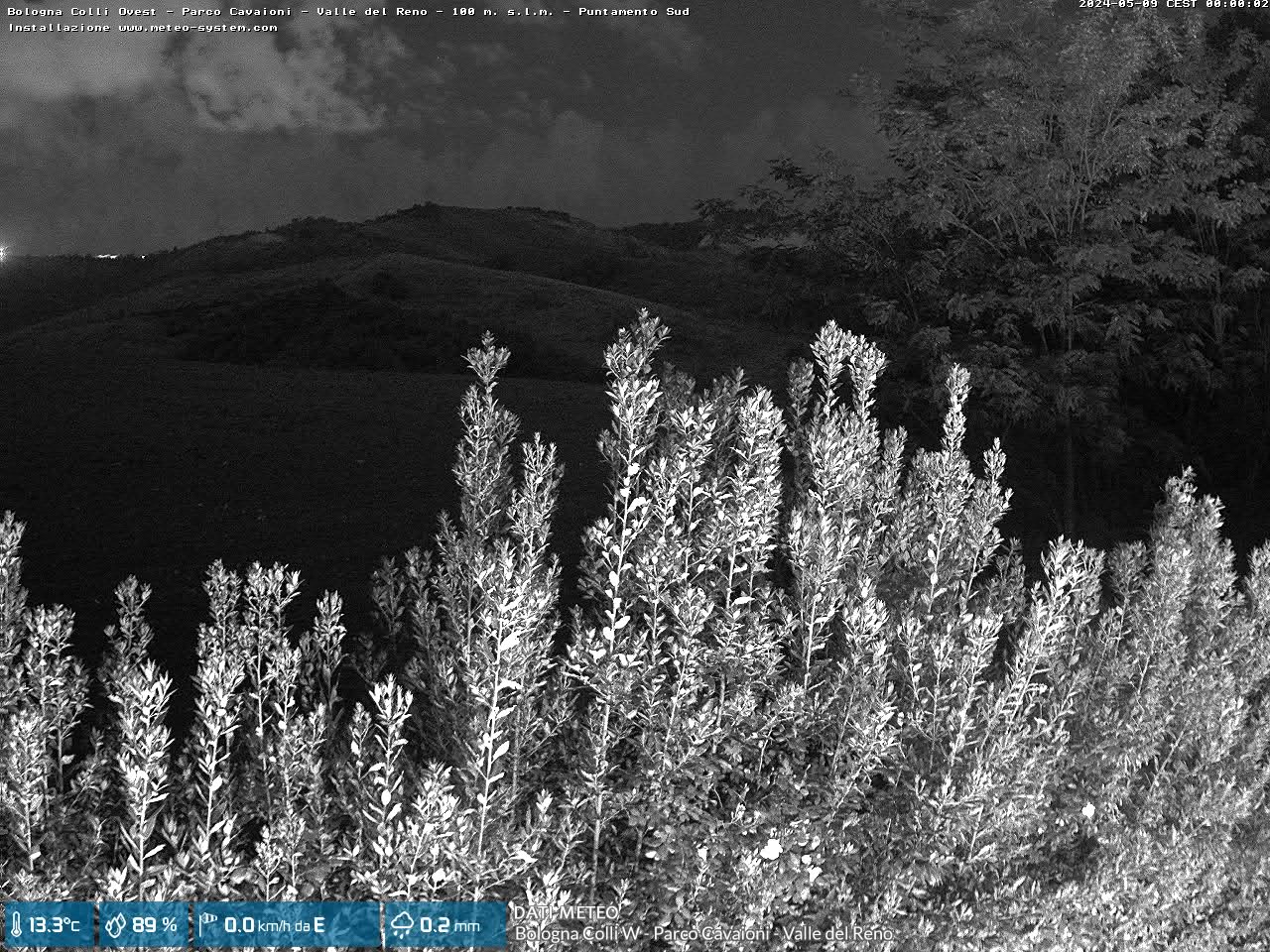 webcam Bologna Colli W - Parco Cavaioni - Valle del Reno (BO)