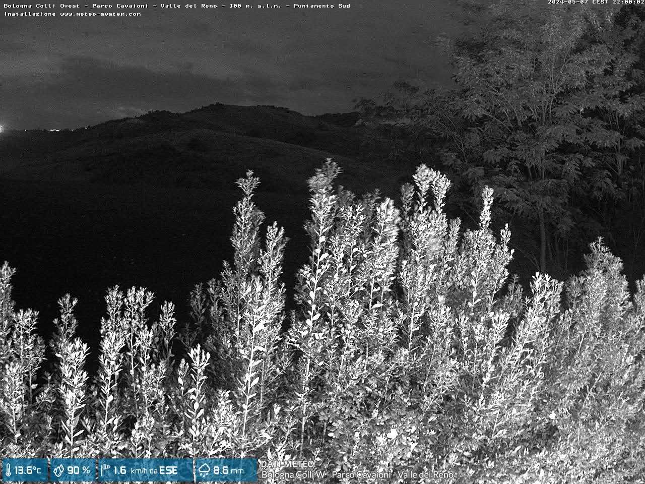 webcam Bologna Colli W - Parco Cavaioni - Valle del Reno (BO)