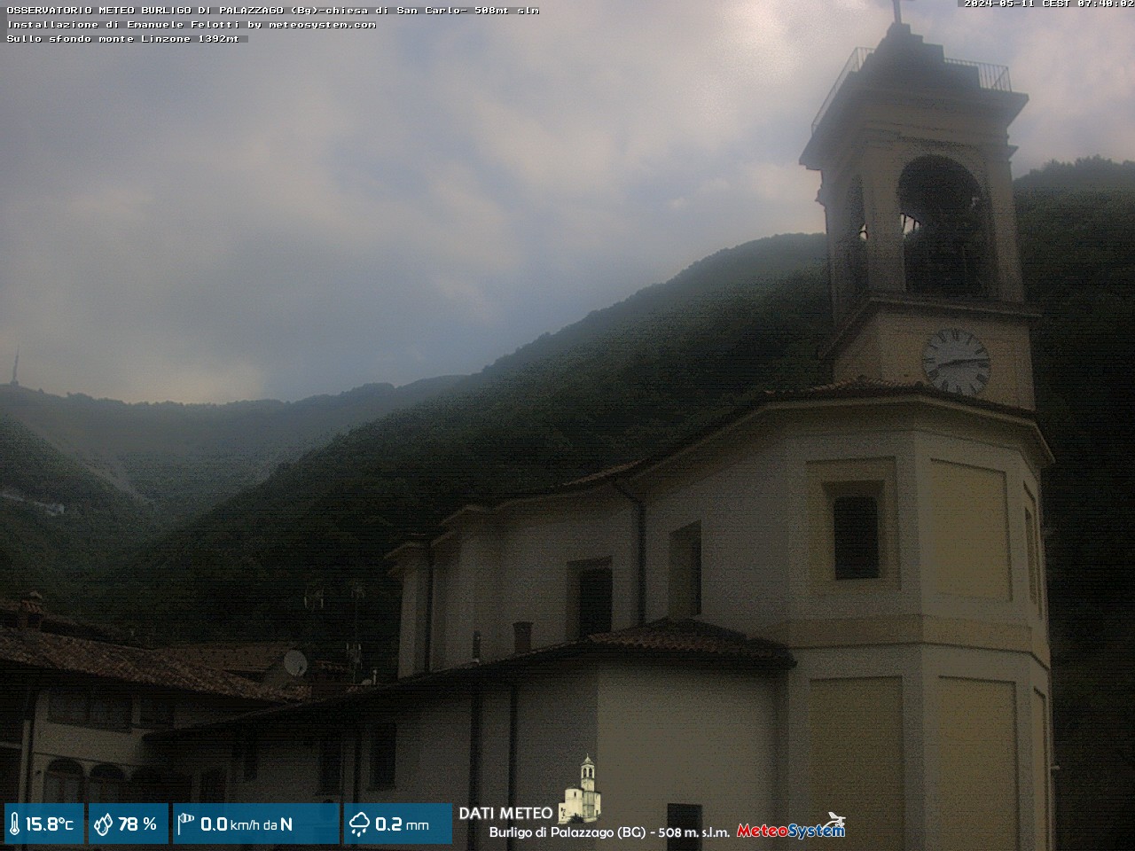 immagine della webcam nei dintorni di Cornate d'Adda: webcam Palazzago