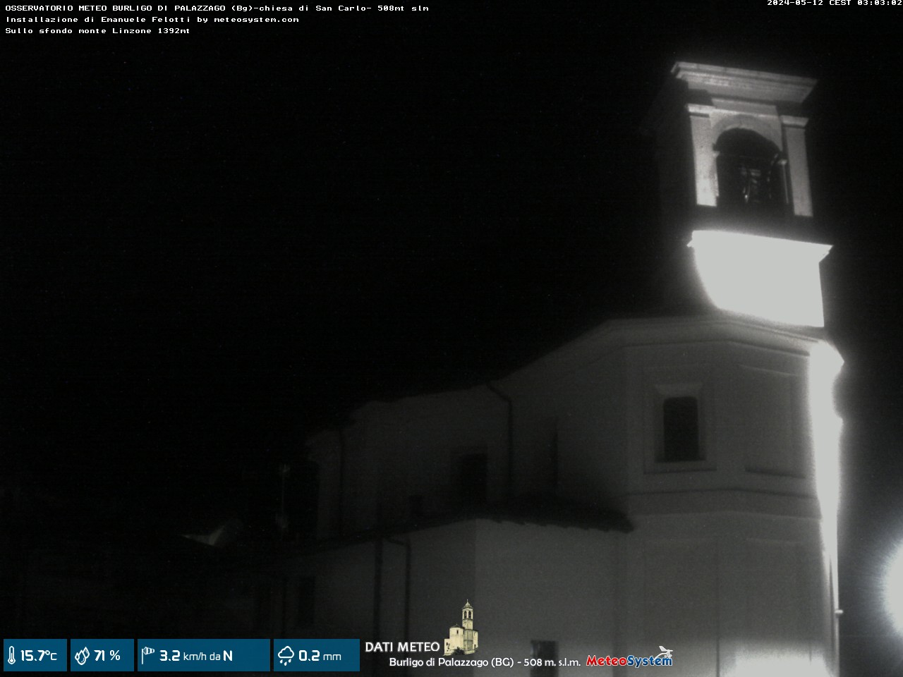 immagine della webcam nei dintorni di Orio al Serio: webcam Palazzago