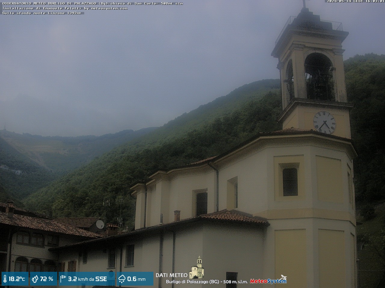 immagine della webcam nei dintorni di Bergamo: webcam Palazzago