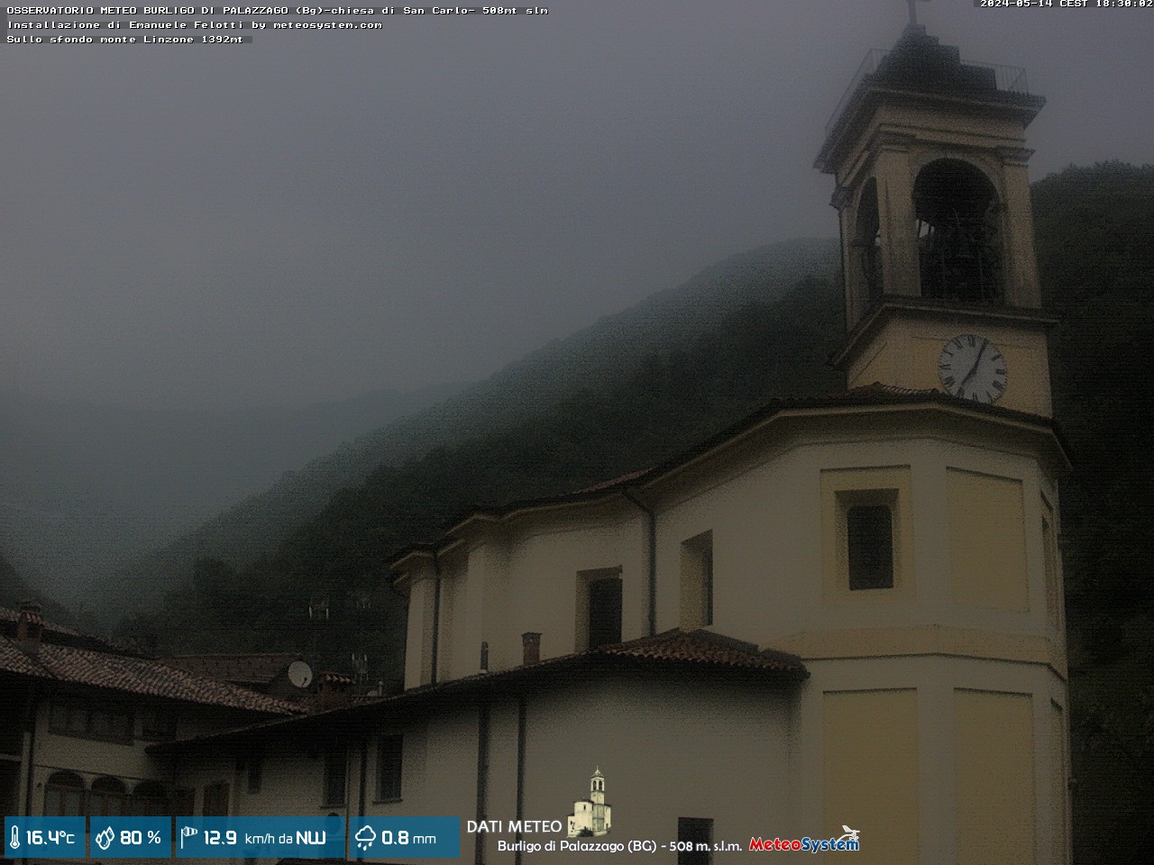 immagine della webcam nei dintorni di Valsecca: webcam Palazzago