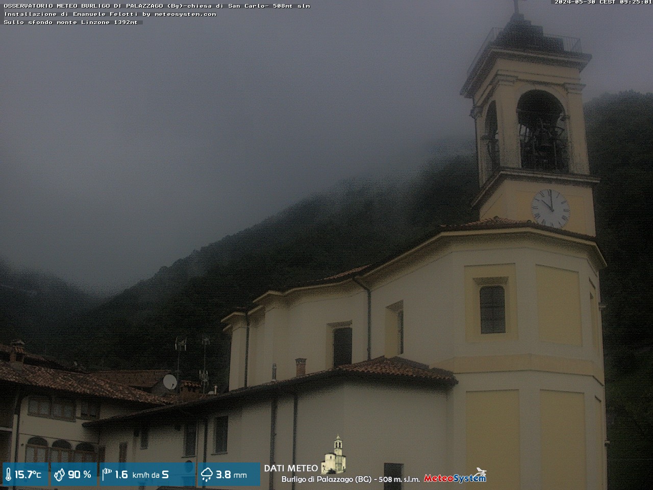 immagine della webcam nei dintorni di Roncello: webcam Palazzago