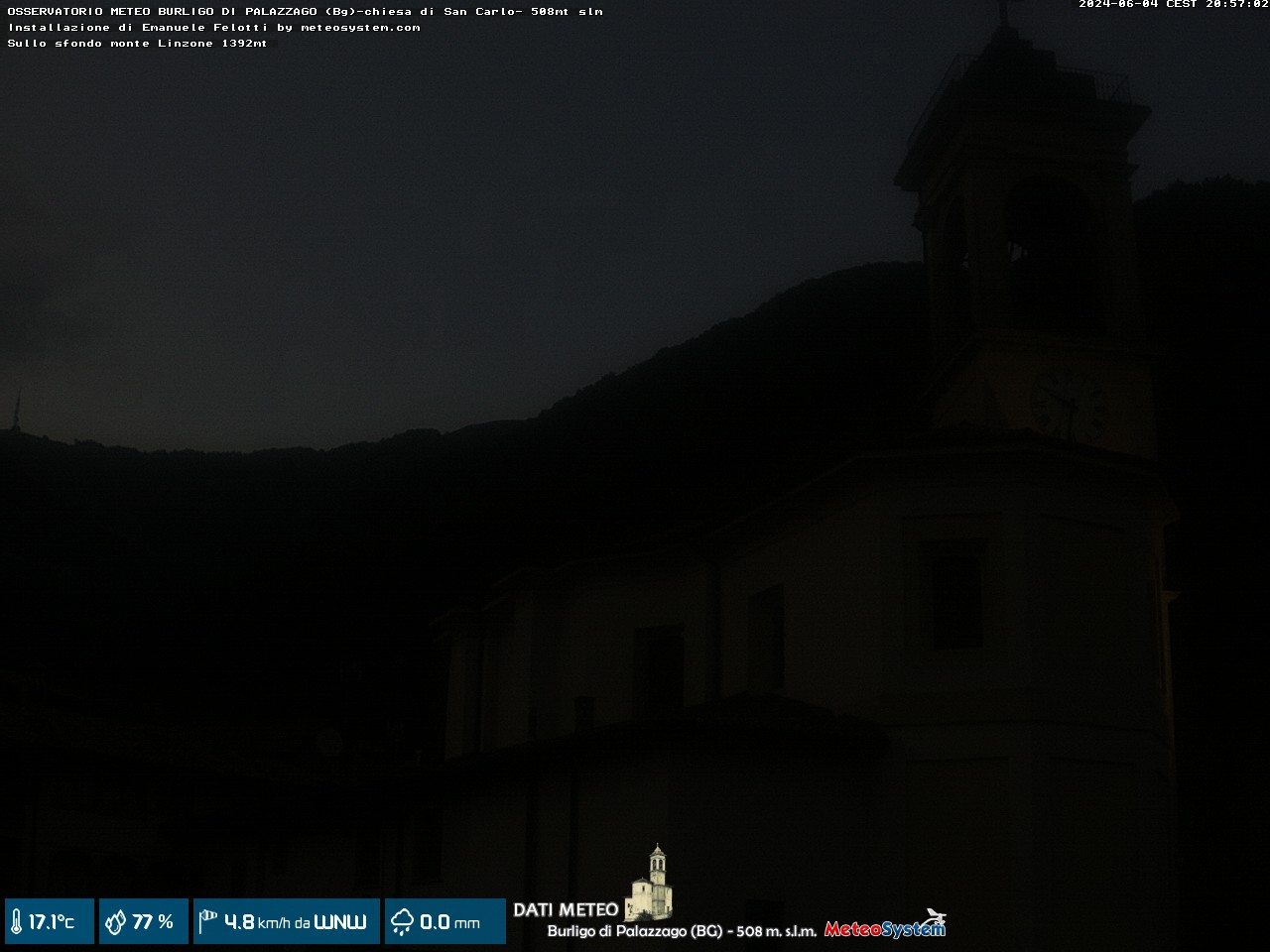 immagine della webcam nei dintorni di Almenno San Bartolomeo: webcam Palazzago