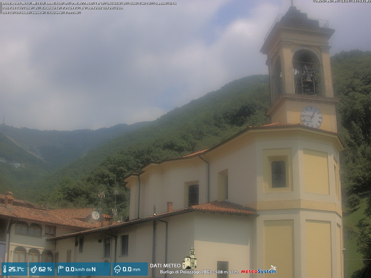 immagine della webcam nei dintorni di Osio Sotto: webcam Palazzago
