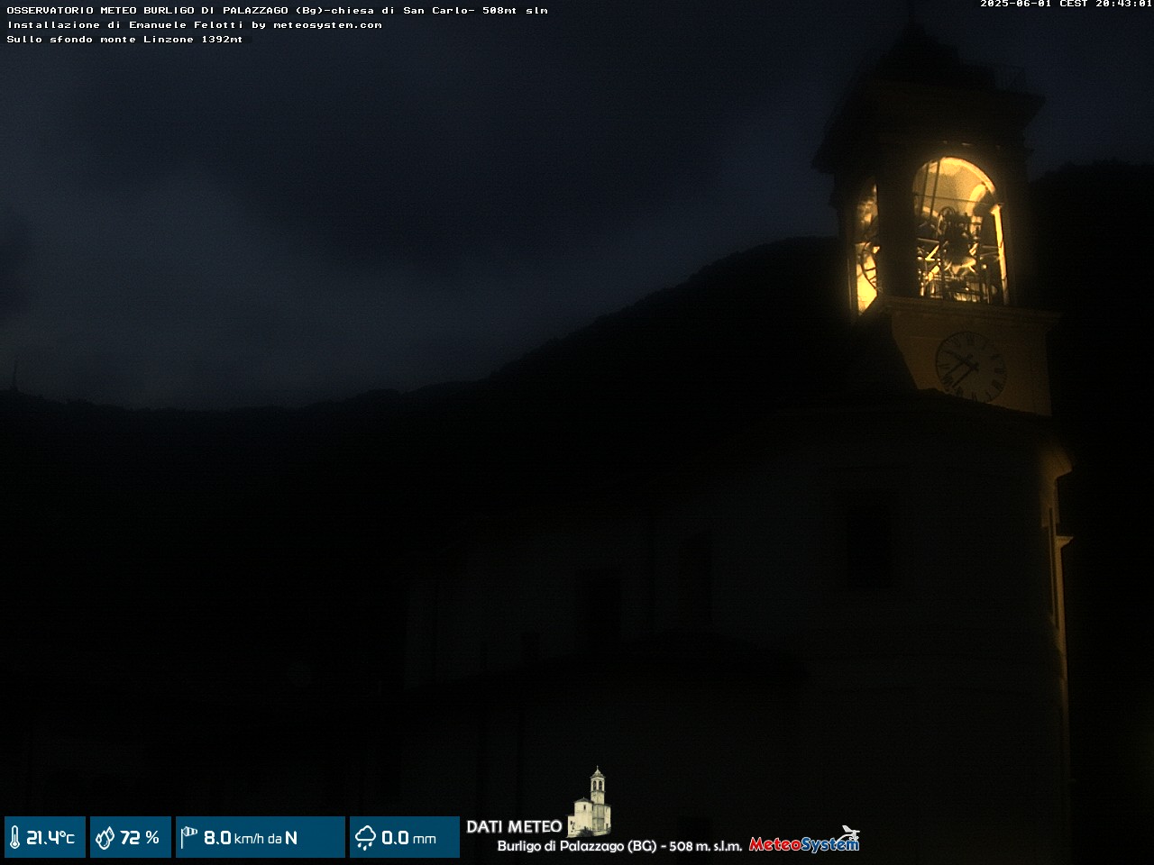 immagine della webcam nei dintorni di Bergamo: webcam Palazzago