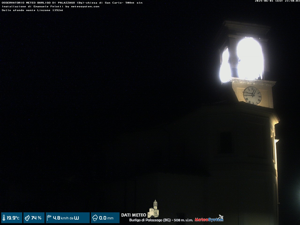 immagine della webcam nei dintorni di San Giovanni Bianco: webcam Palazzago