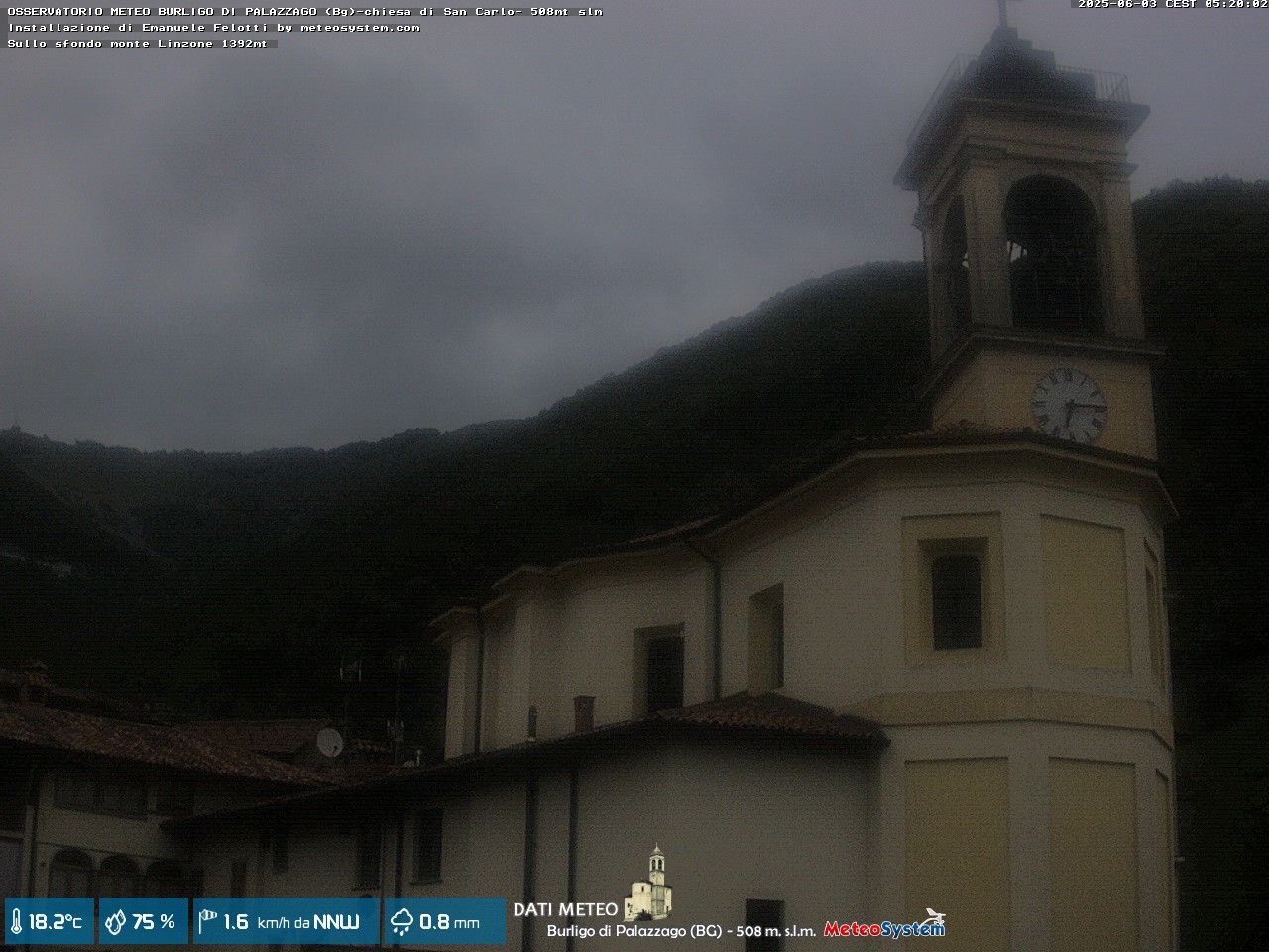 immagine della webcam nei dintorni di Valsecca: webcam Palazzago