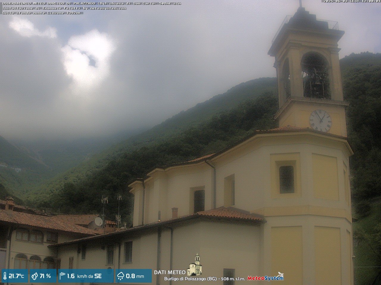 immagine della webcam nei dintorni di Sirtori: webcam Palazzago