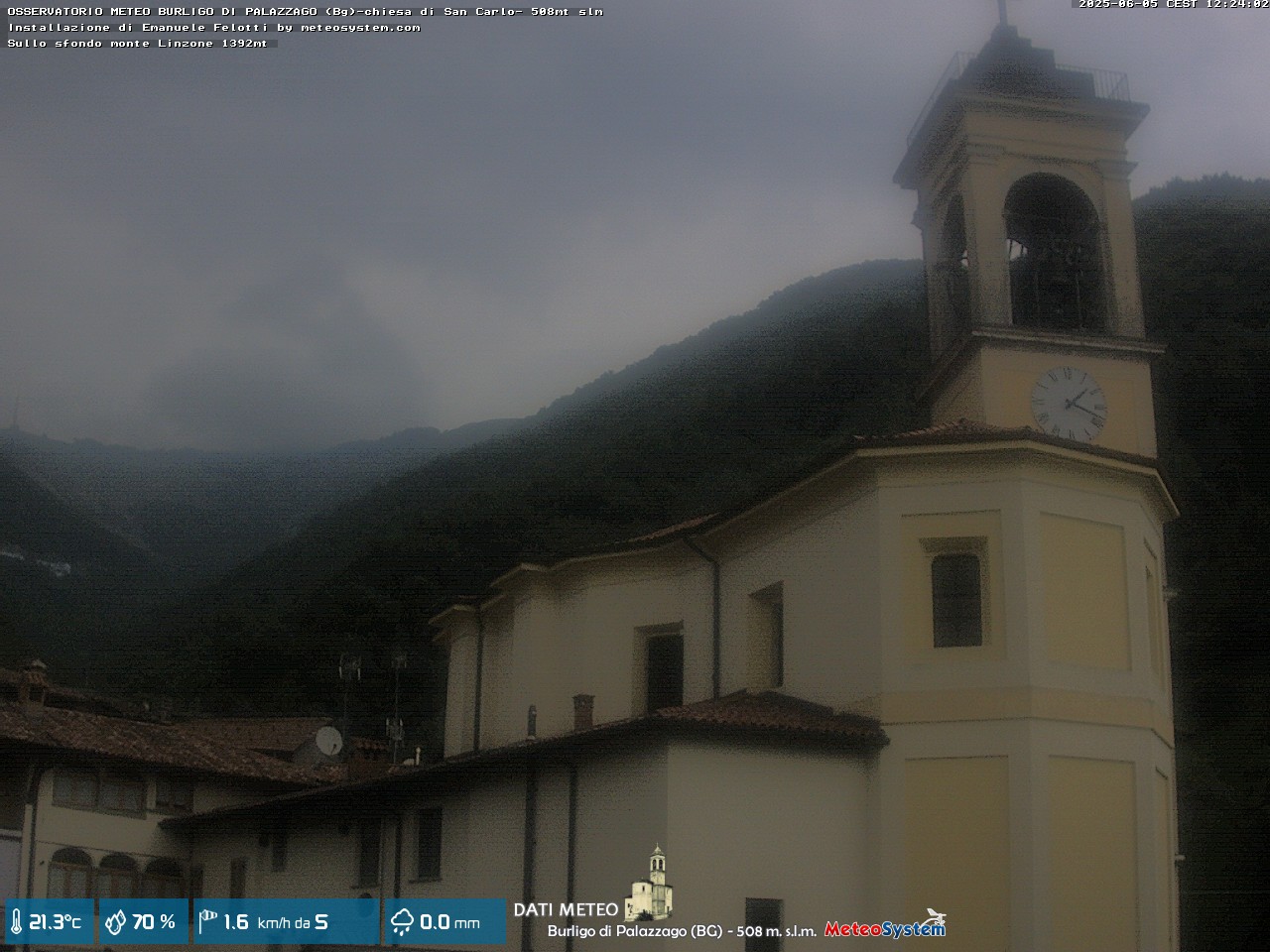 immagine della webcam nei dintorni di Orio al Serio: webcam Palazzago