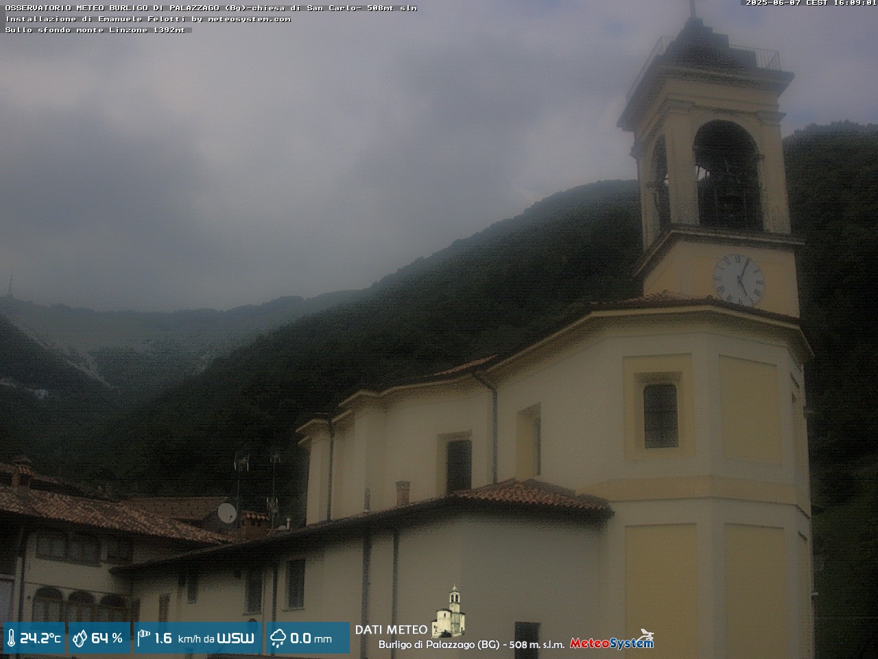 immagine della webcam nei dintorni di Almenno San Bartolomeo: webcam Palazzago
