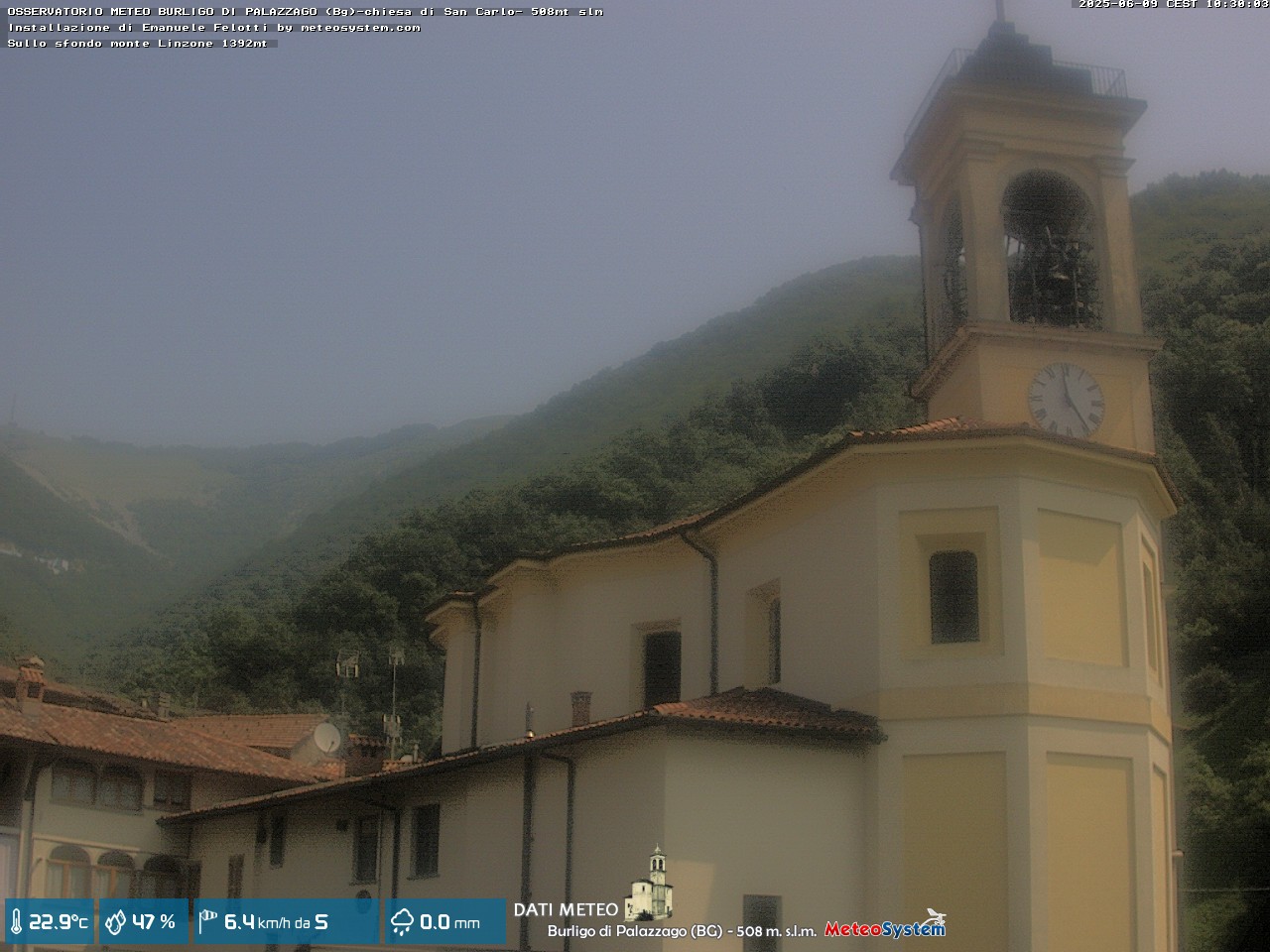 immagine della webcam nei dintorni di Cornate d'Adda: webcam Palazzago