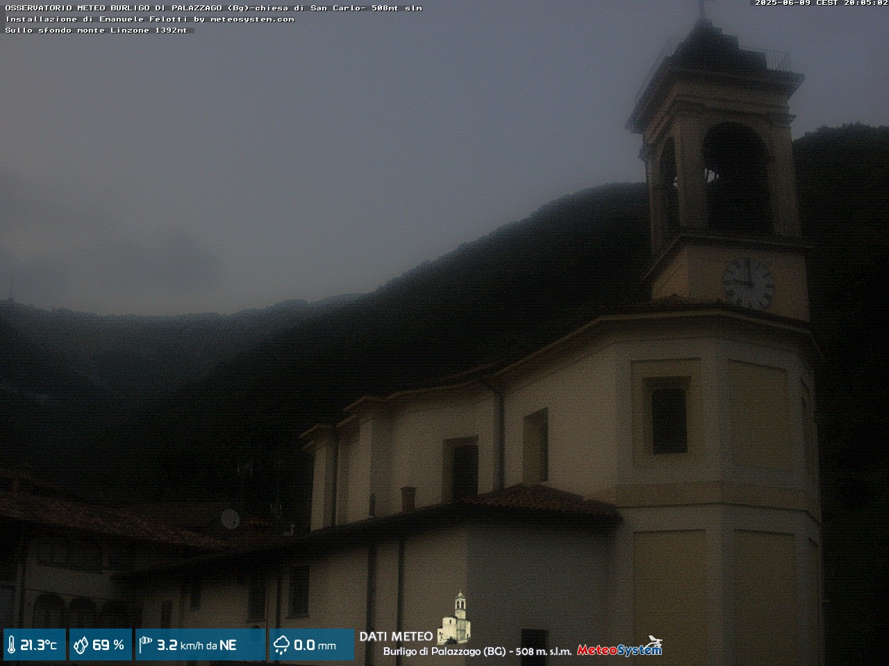 immagine della webcam nei dintorni di Monte Marenzo: webcam Palazzago