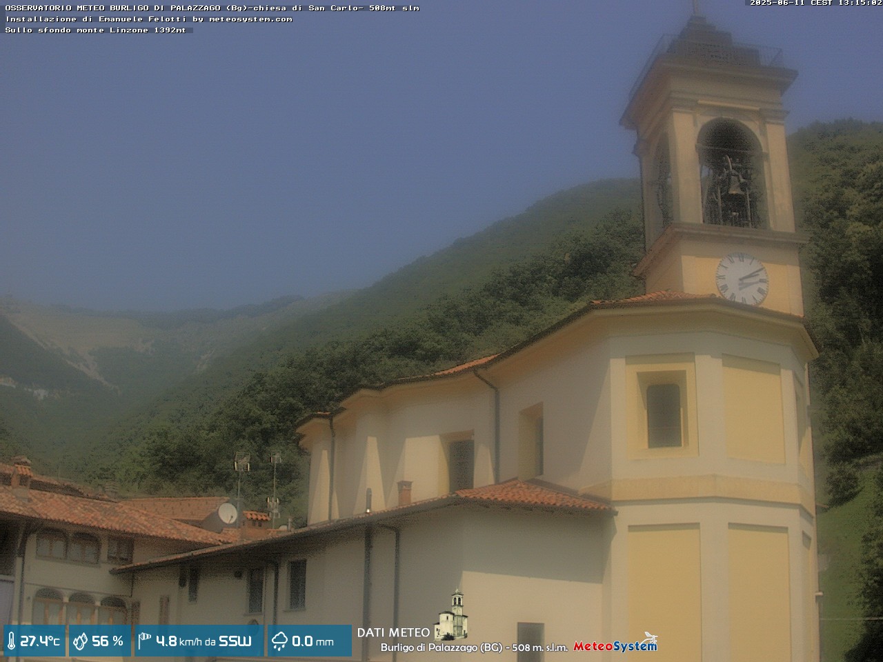 immagine della webcam nei dintorni di San Pellegrino Terme: webcam Palazzago