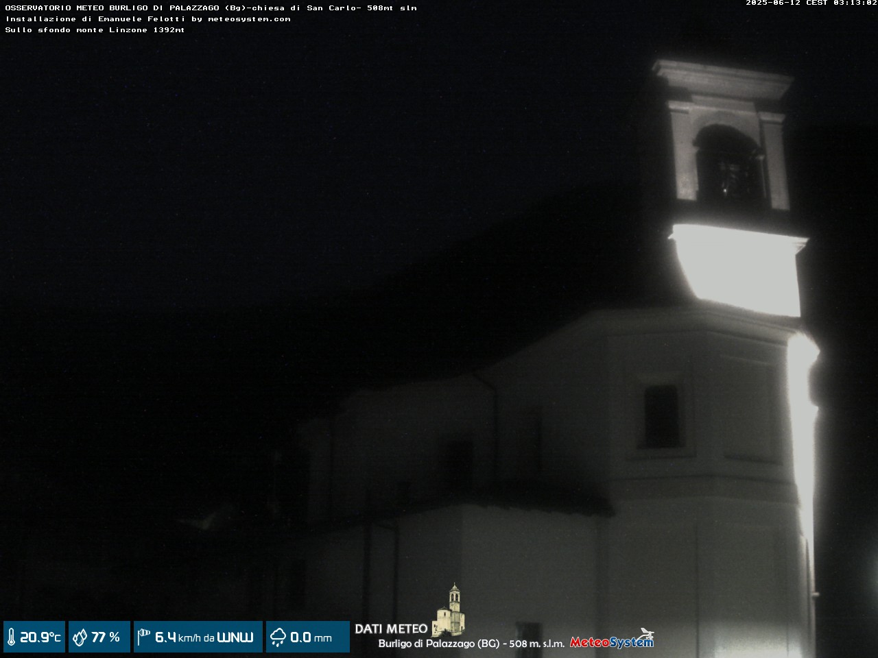 immagine della webcam nei dintorni di Orio al Serio: webcam Palazzago
