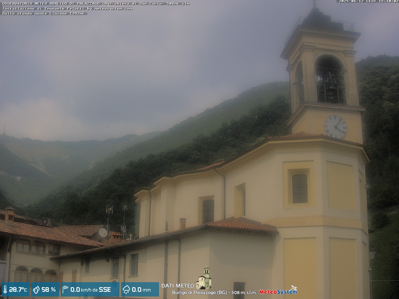 immagine della webcam nei dintorni di Valbrembo: webcam Palazzago