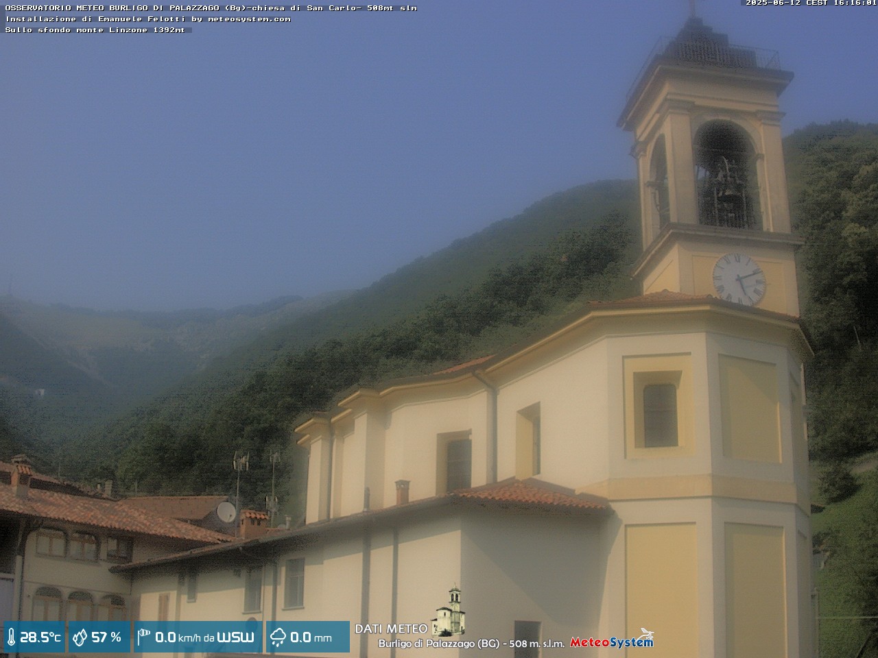 immagine della webcam nei dintorni di San Giovanni Bianco: webcam Palazzago