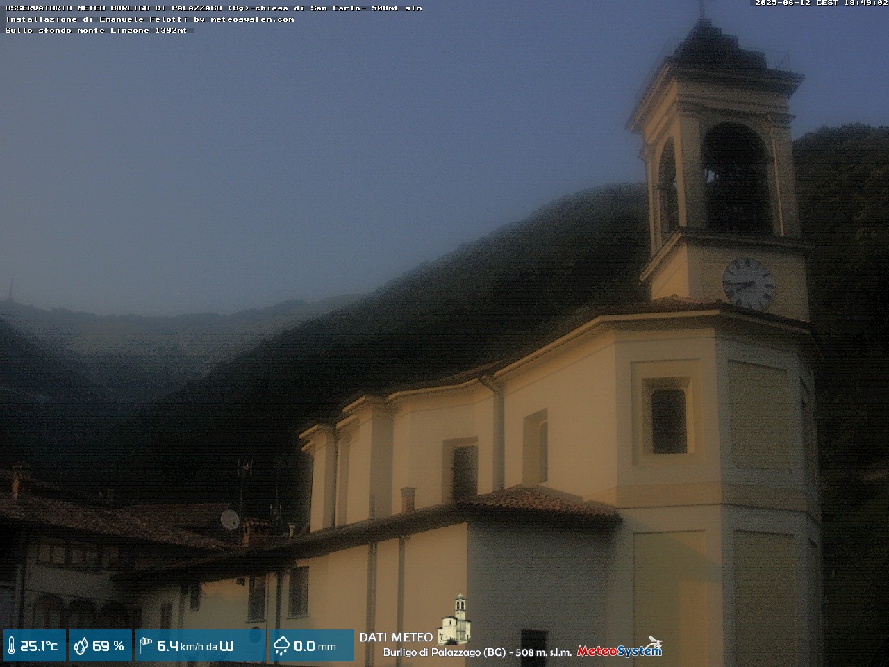 immagine della webcam nei dintorni di Monte Marenzo: webcam Palazzago