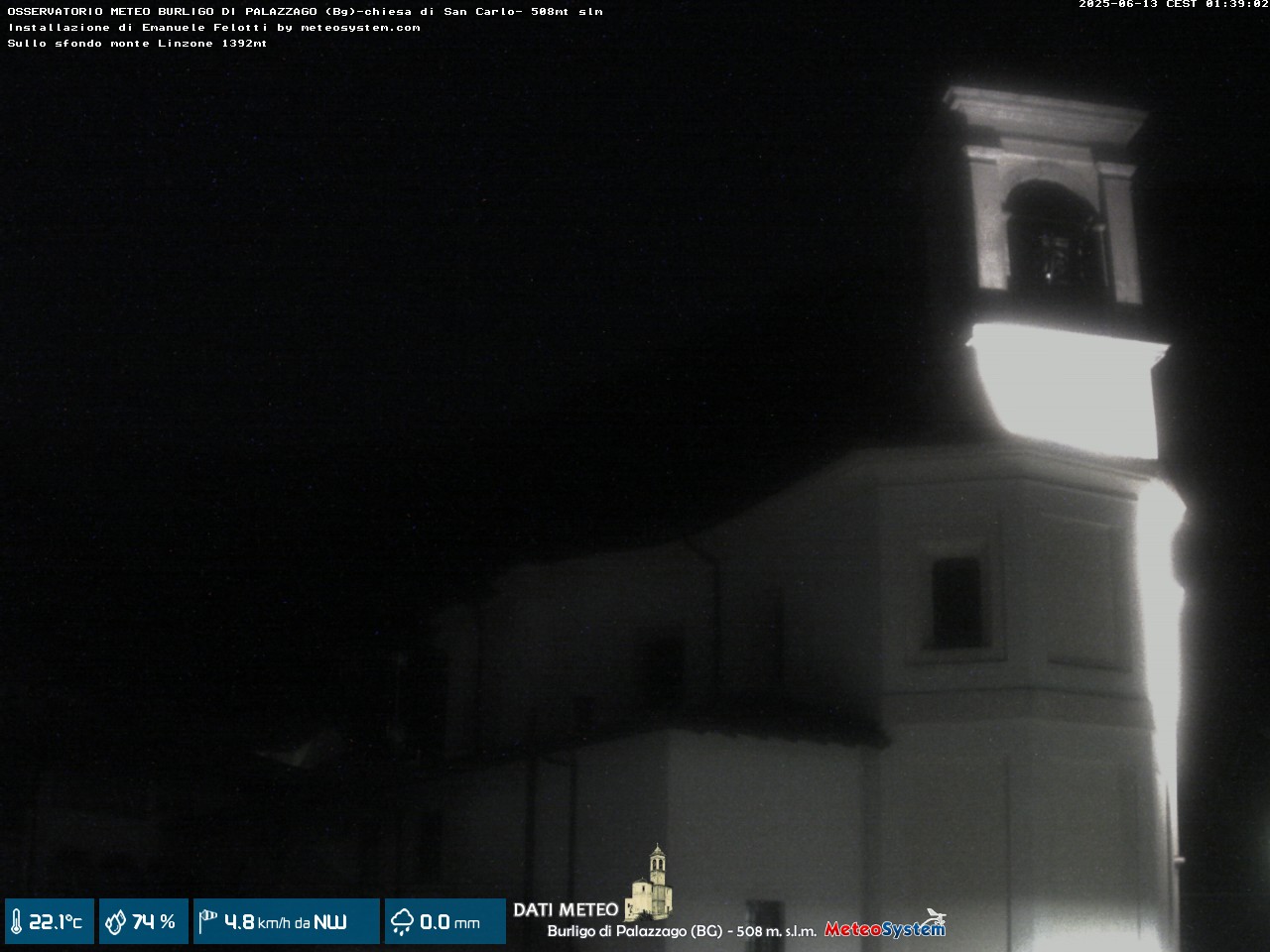 immagine della webcam nei dintorni di San Giovanni Bianco: webcam Palazzago