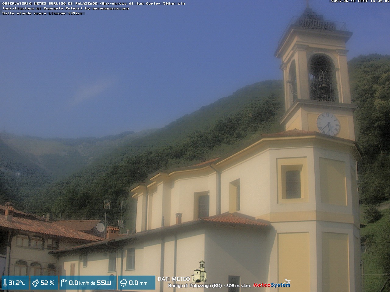 immagine della webcam nei dintorni di San Giovanni Bianco: webcam Palazzago