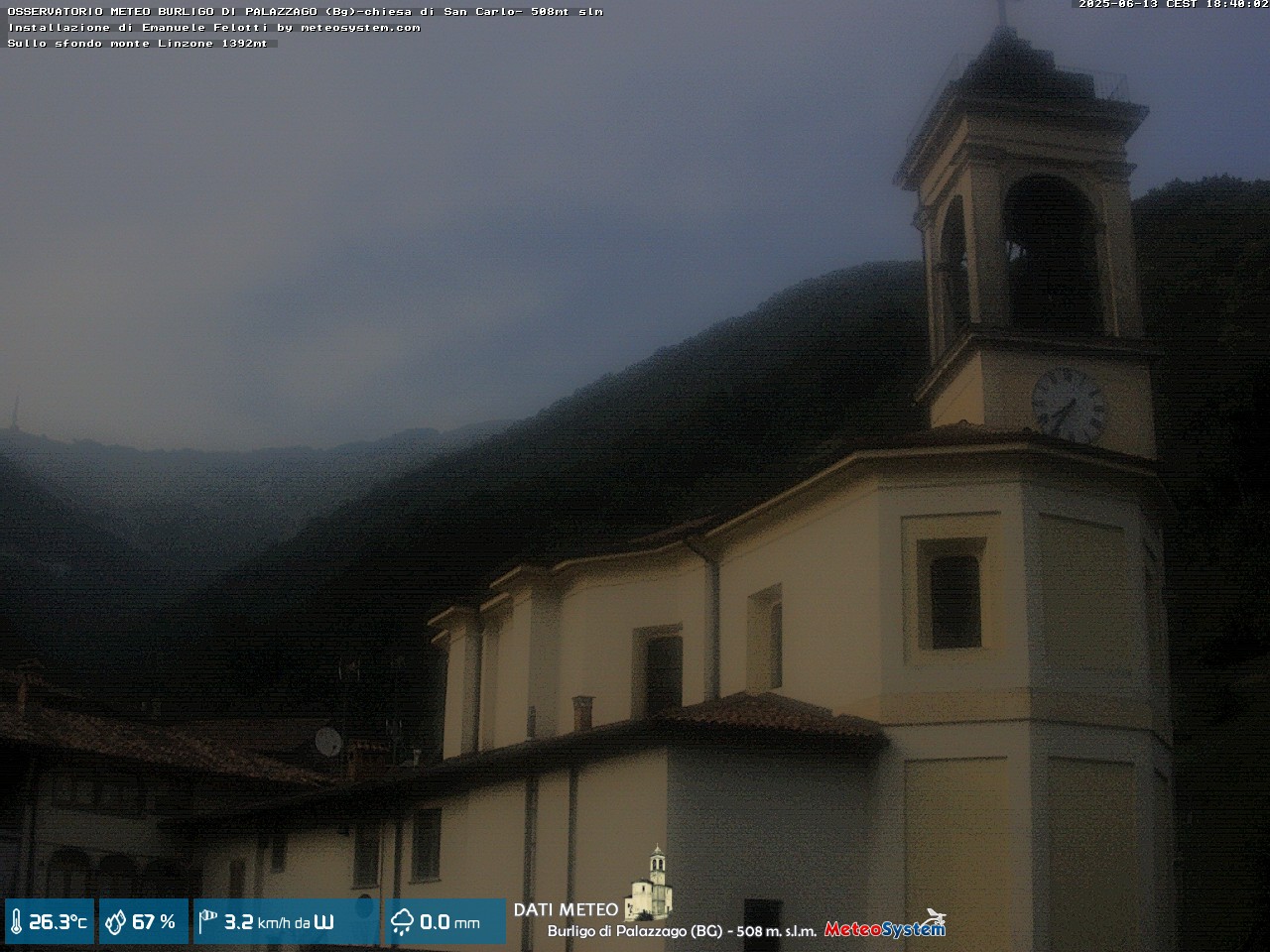 immagine della webcam nei dintorni di Erve: webcam Palazzago