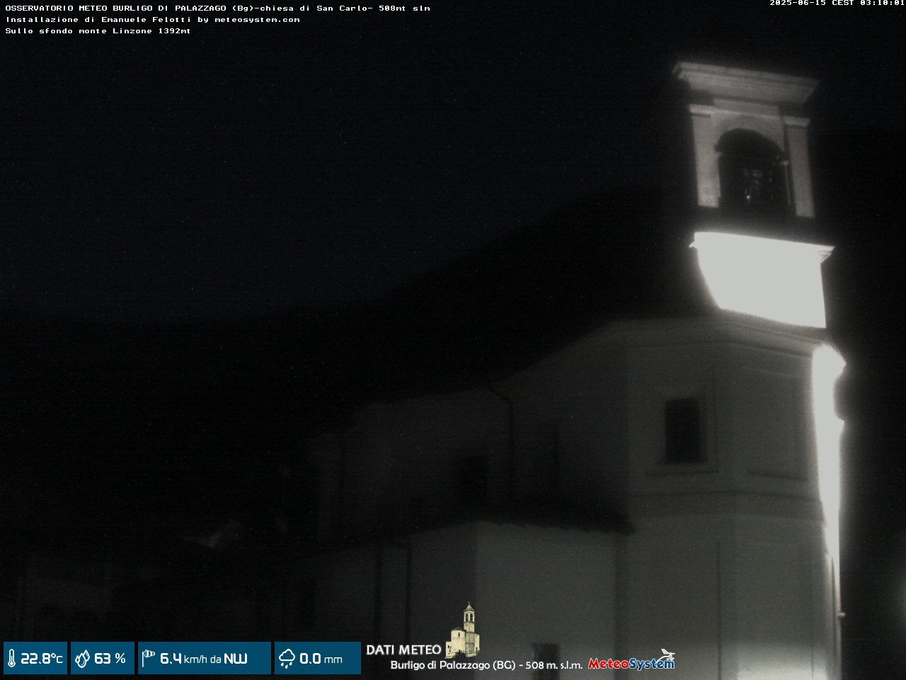 immagine della webcam nei dintorni di San Giovanni Bianco: webcam Palazzago