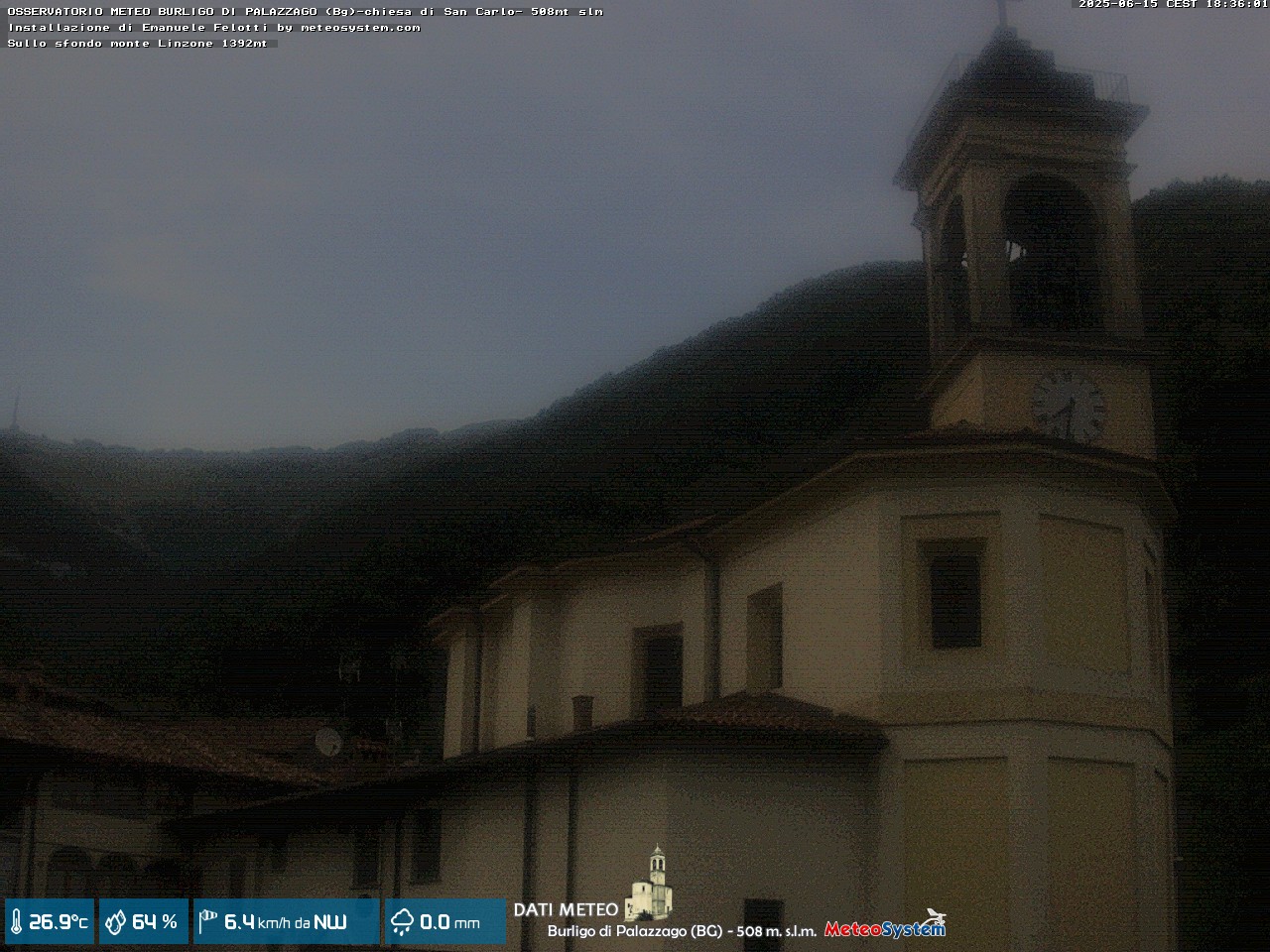 immagine della webcam nei dintorni di Monte Marenzo: webcam Palazzago