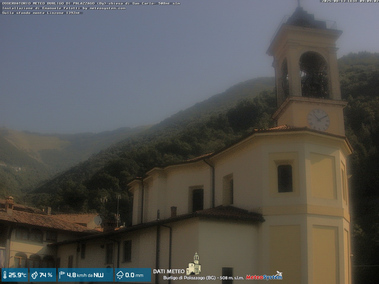 immagine della webcam nei dintorni di Erve: webcam Palazzago