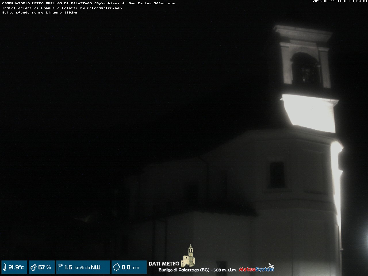 immagine della webcam nei dintorni di Orio al Serio: webcam Palazzago