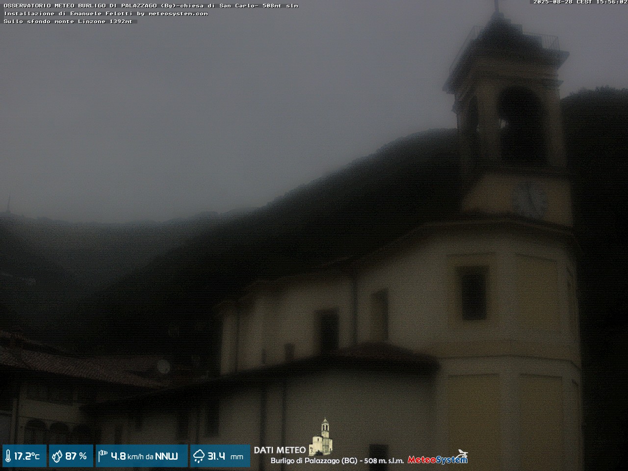 immagine della webcam nei dintorni di Cornate d'Adda: webcam Palazzago