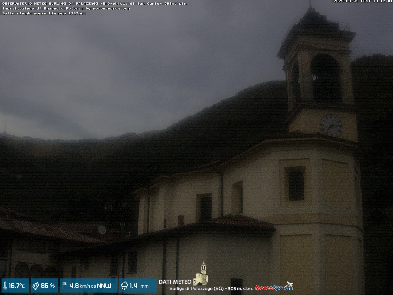 immagine della webcam nei dintorni di Sirtori: webcam Palazzago