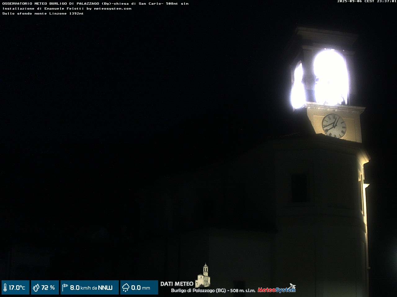 immagine della webcam nei dintorni di Orio al Serio: webcam Palazzago