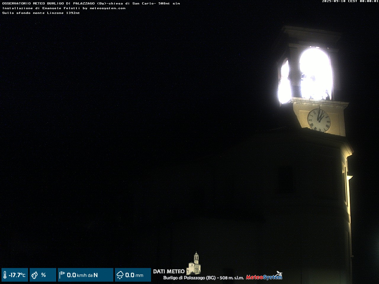immagine della webcam nei dintorni di San Pellegrino Terme: webcam Palazzago