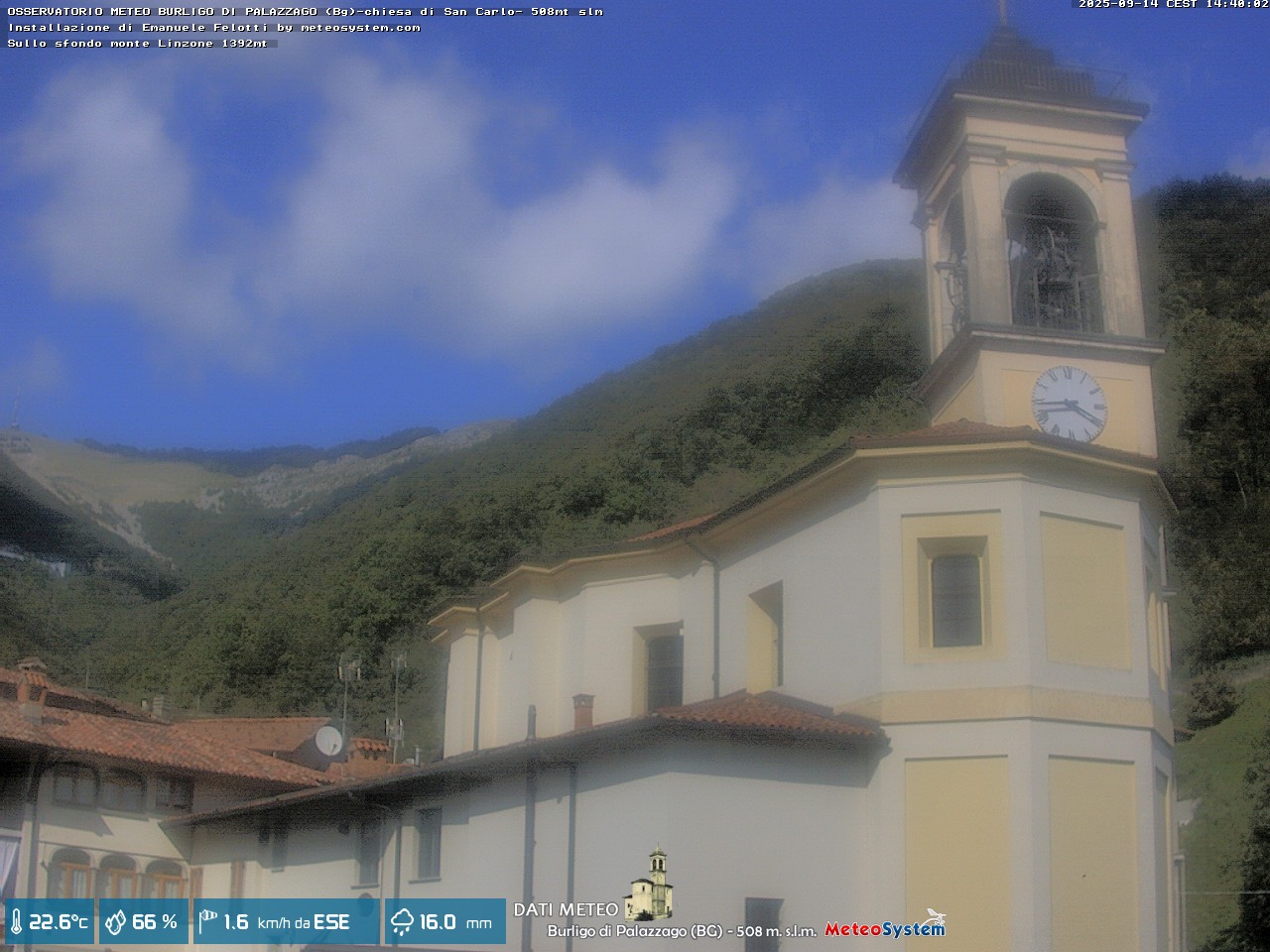 immagine della webcam nei dintorni di Osio Sotto: webcam Palazzago
