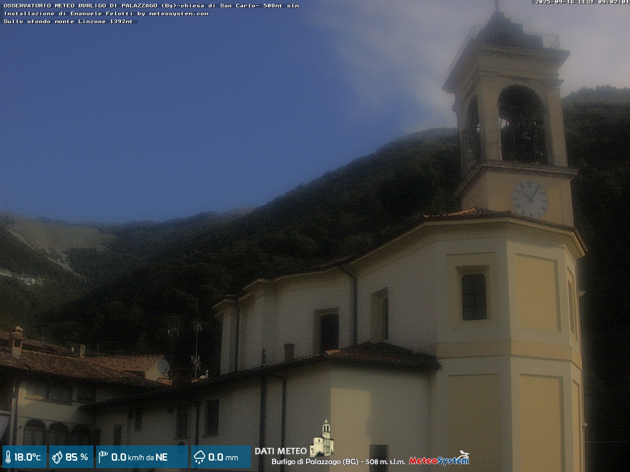 immagine della webcam nei dintorni di Valbrembo: webcam Palazzago