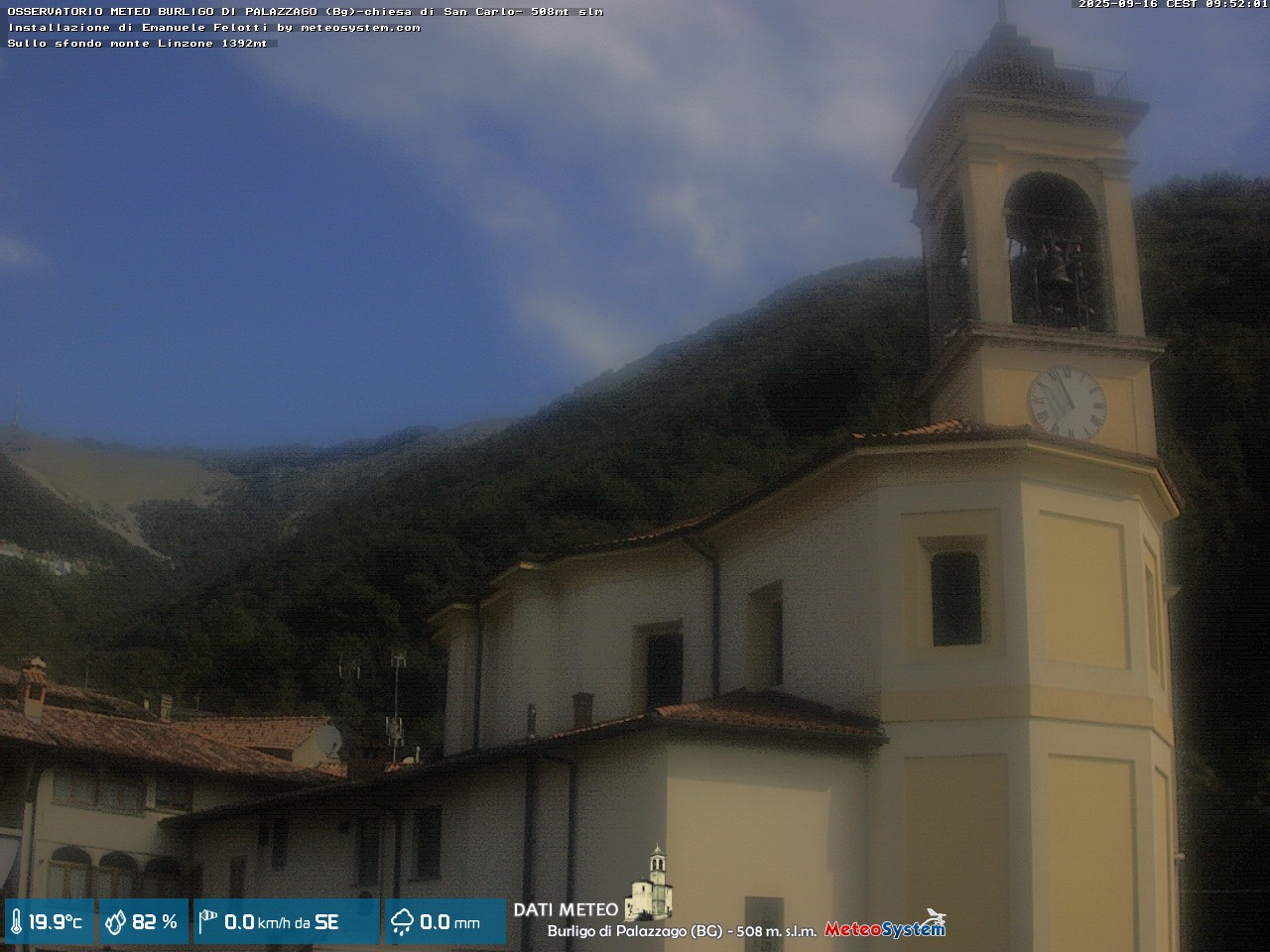 immagine della webcam nei dintorni di Fuipiano Valle Imagna: webcam Palazzago