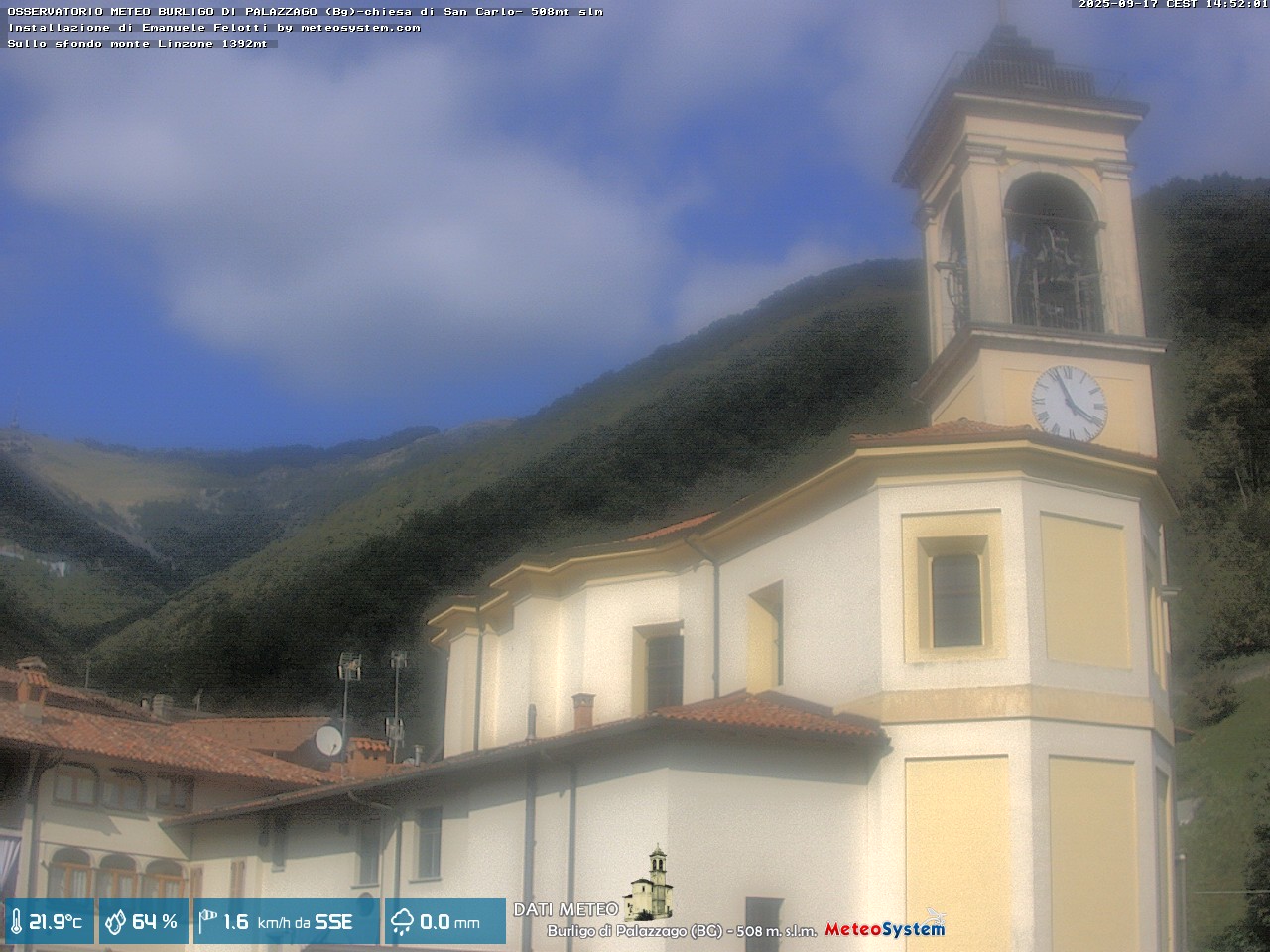 immagine della webcam nei dintorni di Bergamo: webcam Palazzago