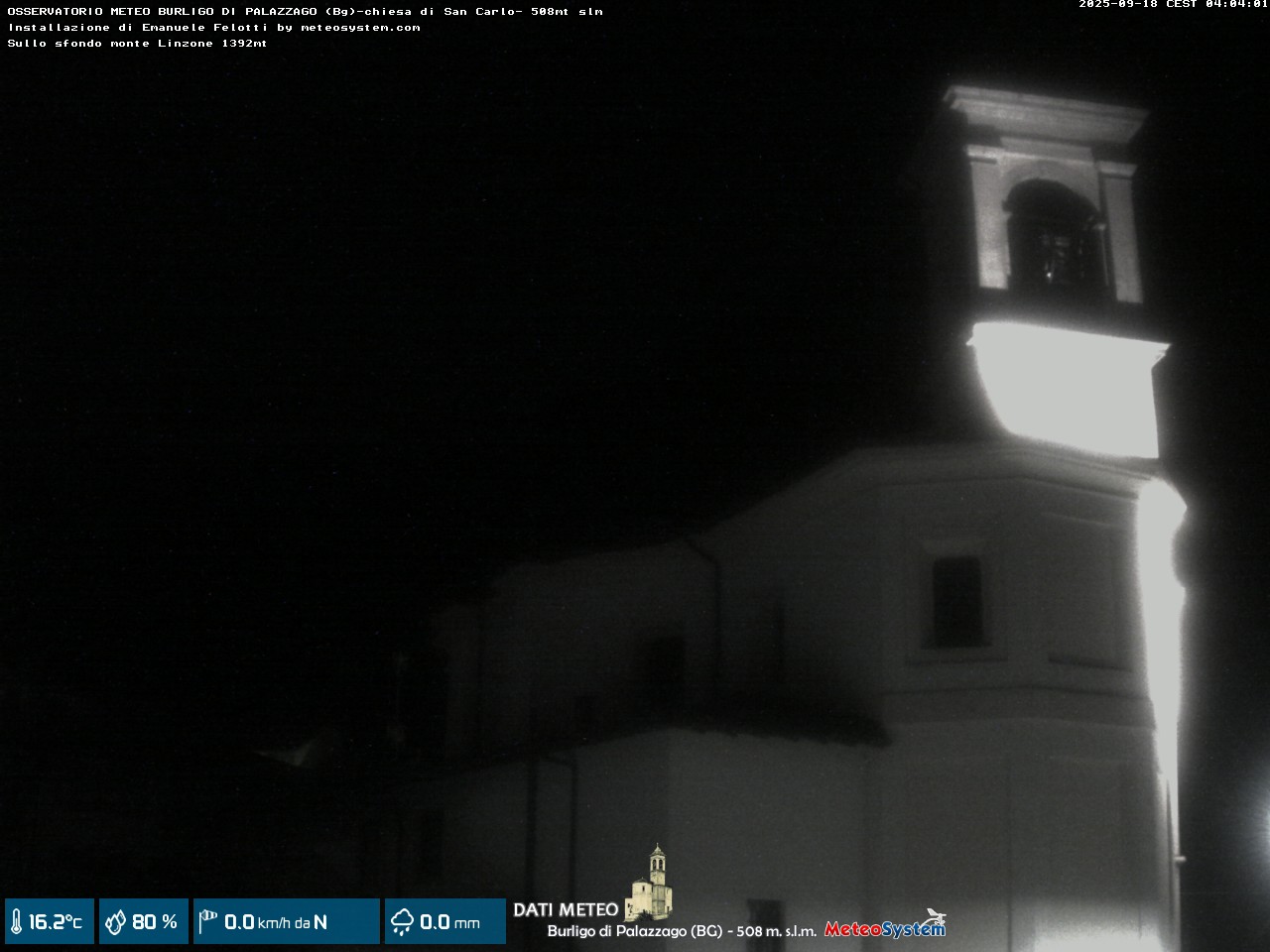 immagine della webcam nei dintorni di Monte Marenzo: webcam Palazzago