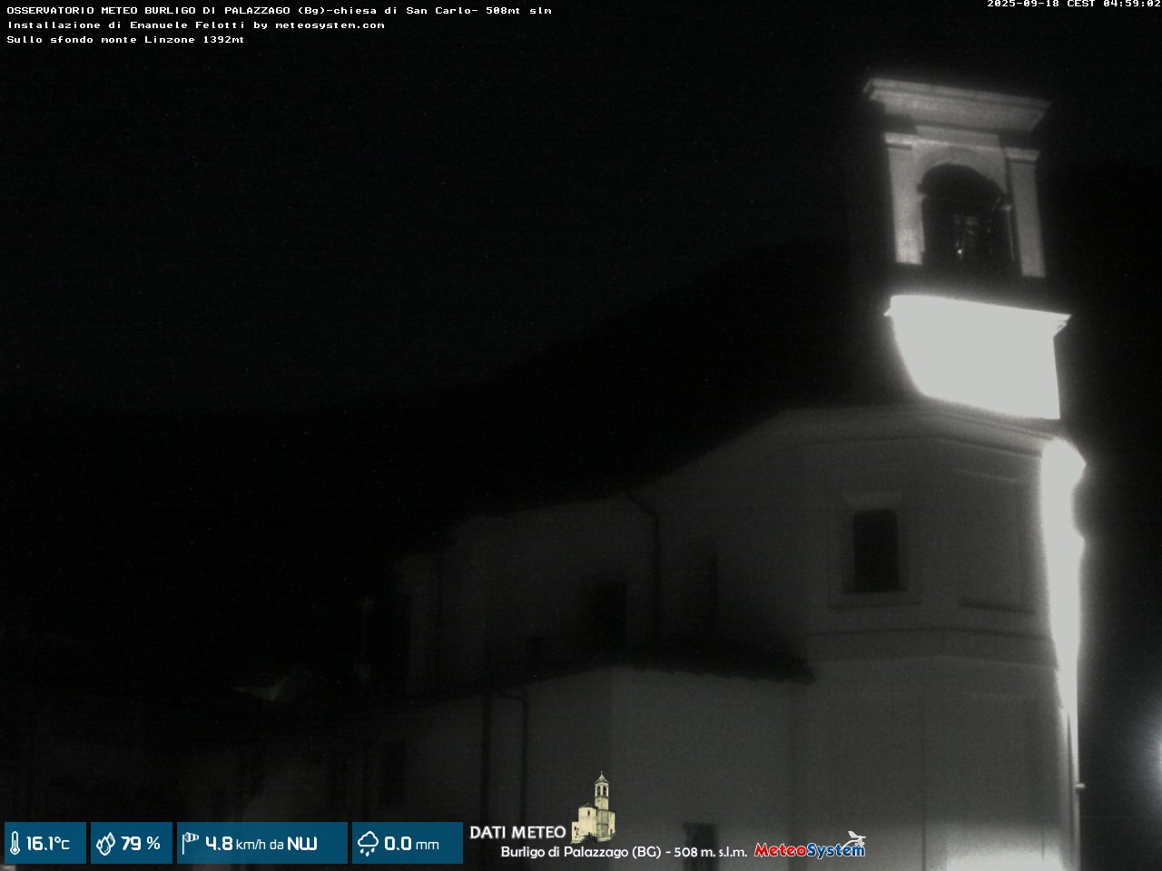immagine della webcam nei dintorni di Cornate d'Adda: webcam Palazzago