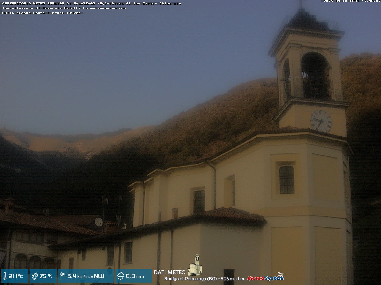 immagine della webcam nei dintorni di Ponte San Pietro: webcam Palazzago