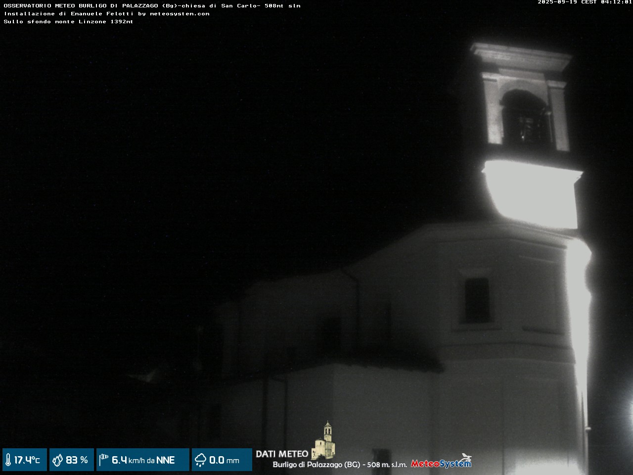 immagine della webcam nei dintorni di Bergamo Città Alta: webcam Palazzago