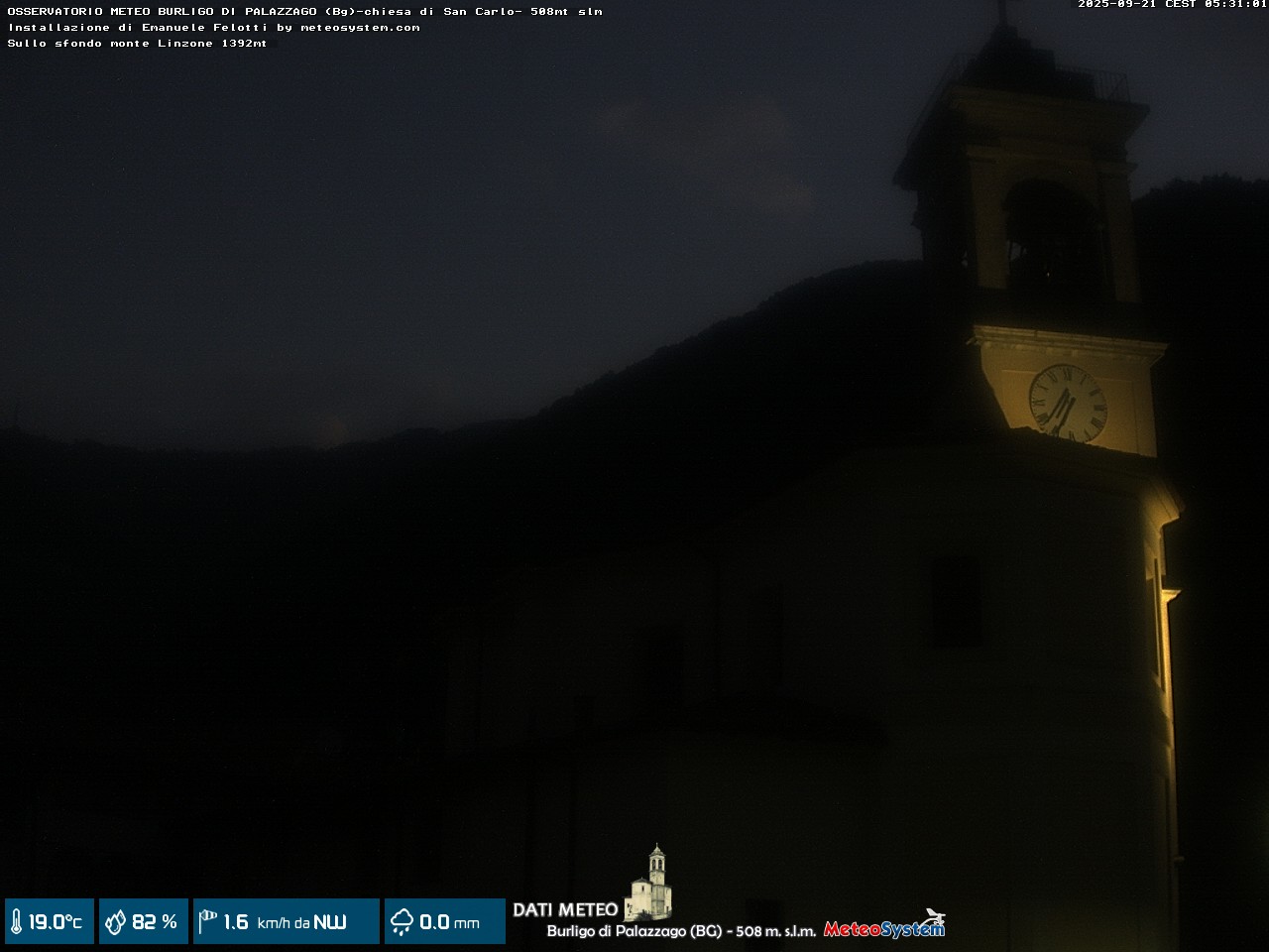 immagine della webcam nei dintorni di San Pellegrino Terme: webcam Palazzago