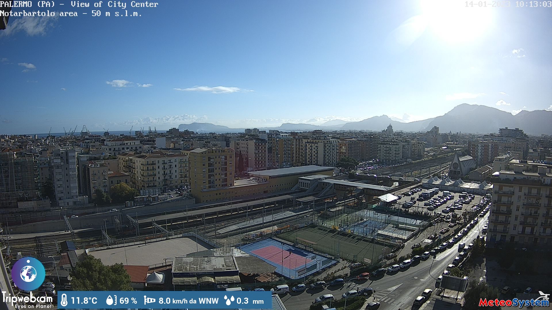 Webcam di Palermo - Notarbartolo