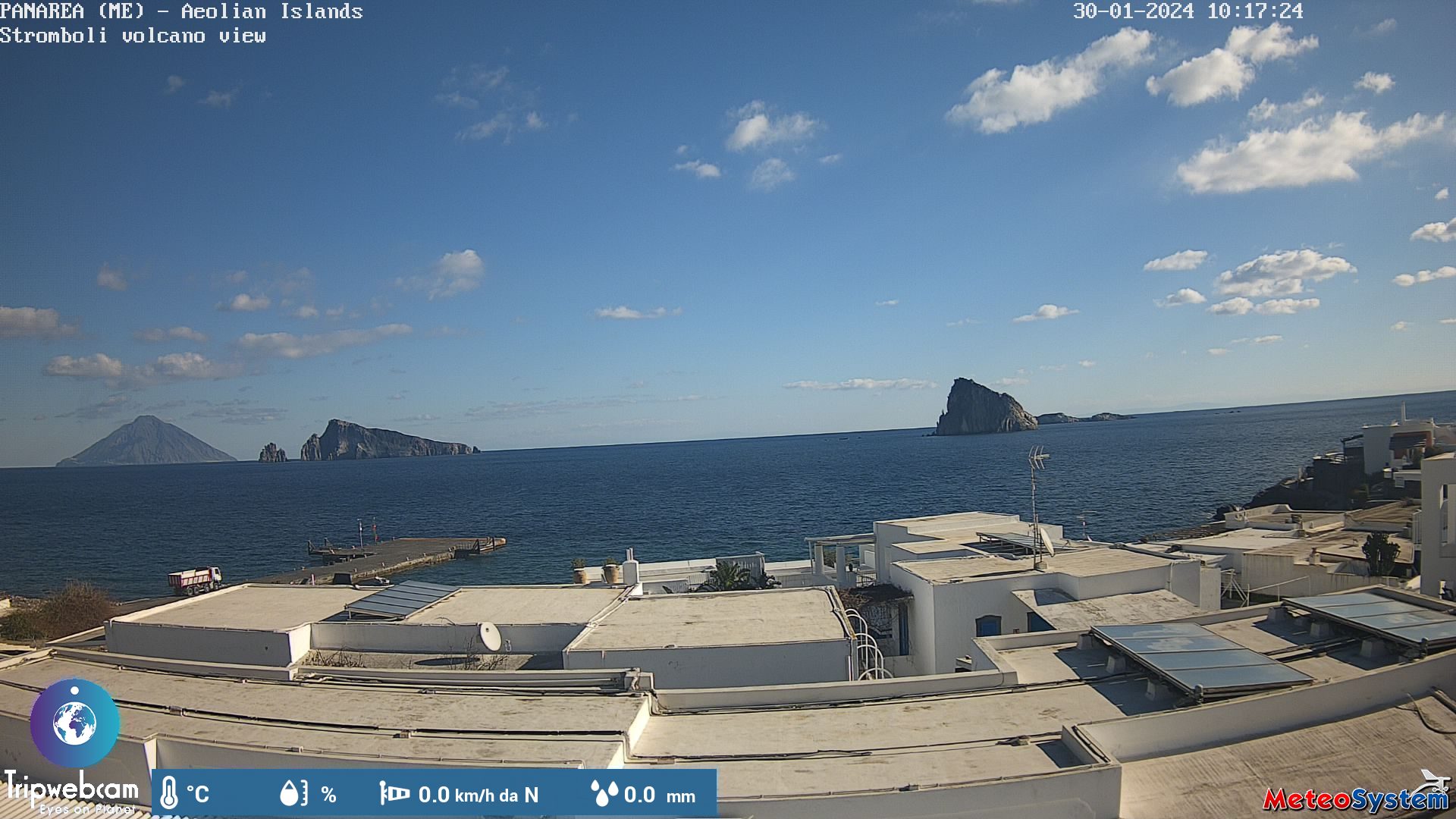 Webcam Sicilia: Isola di Panarea, Messina